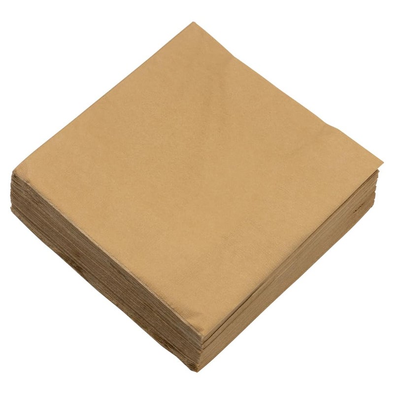 JAM Paper مناديل غداء متوسطة من جام بيبر - ذهبية - 6.5x6.5 بوصة (عبوة من 50) - Image 3